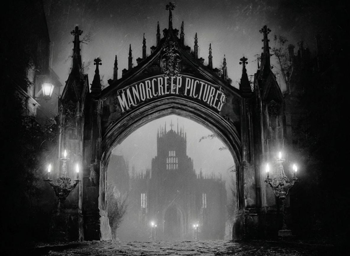 Manocreep Pictures opening title slate