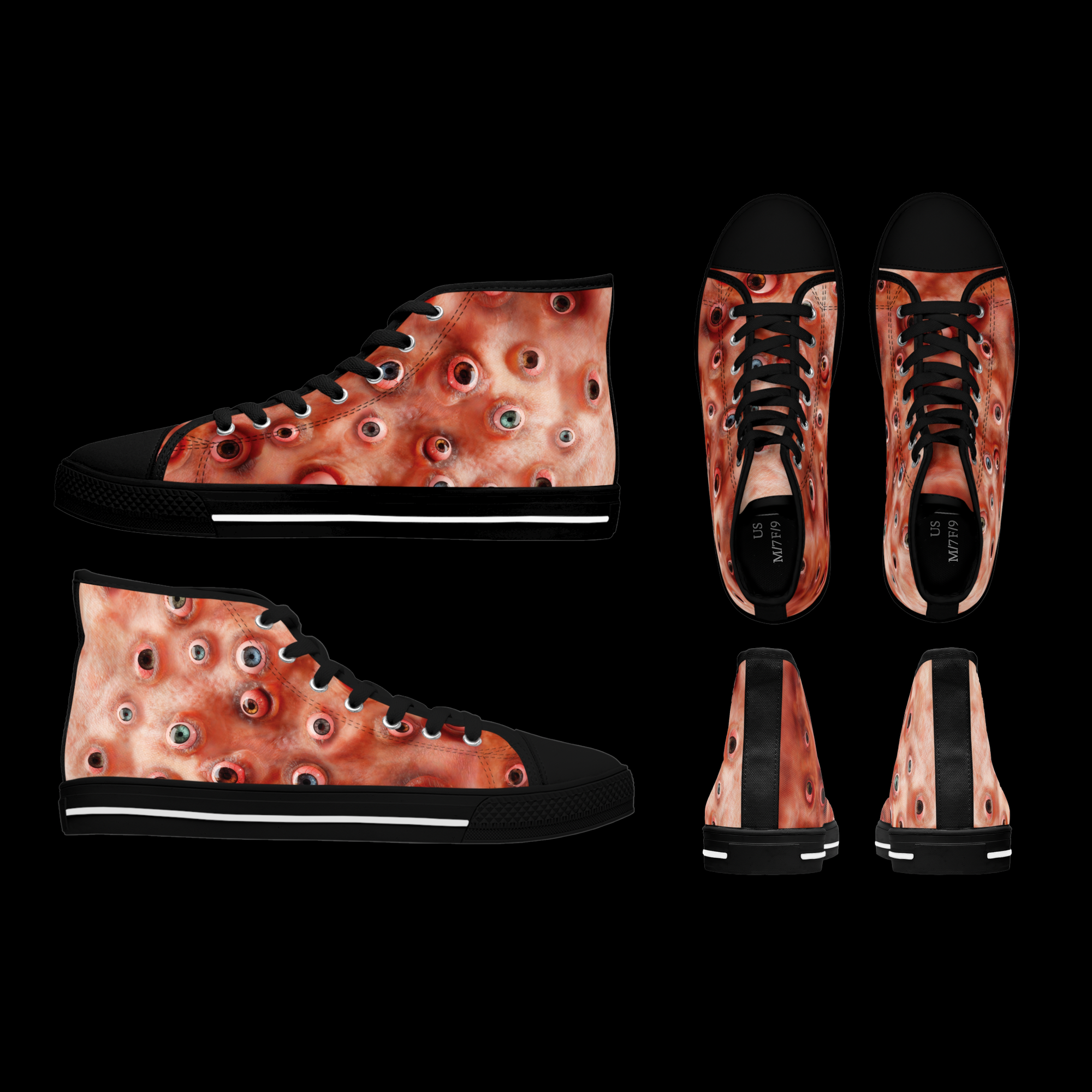 Eyesore – Monster Flesh – Women's High Top Sneaks