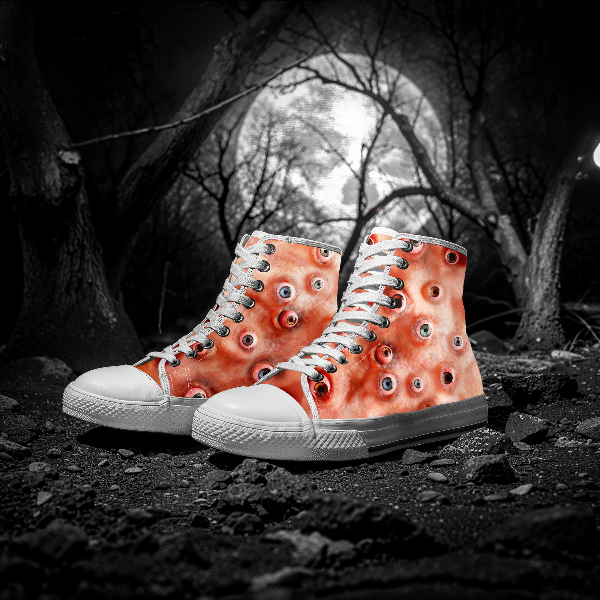 Eyesore – Monster Flesh – Women's High Top Sneaks