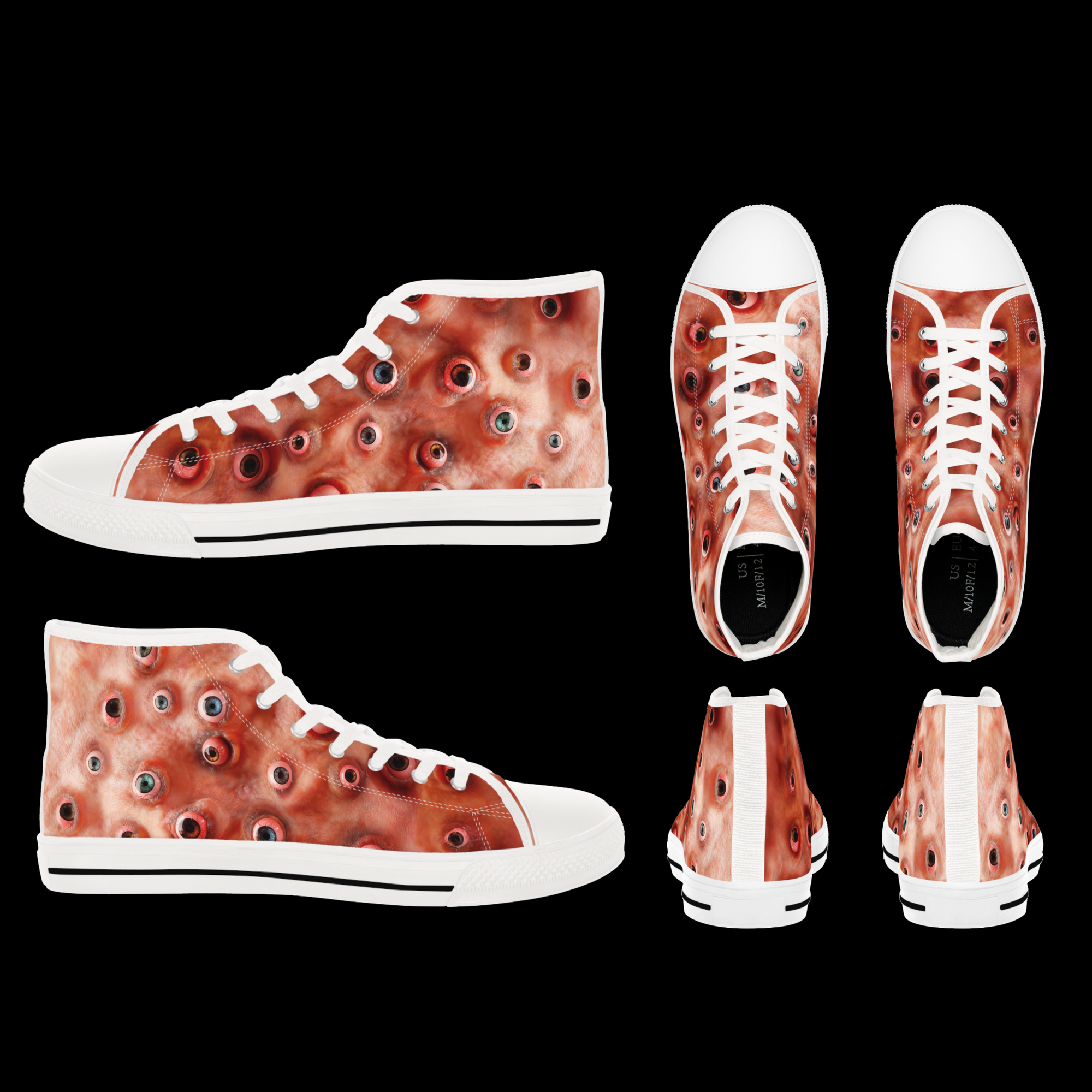 Eyesore – Monster Flesh – Men's High Top Sneaks