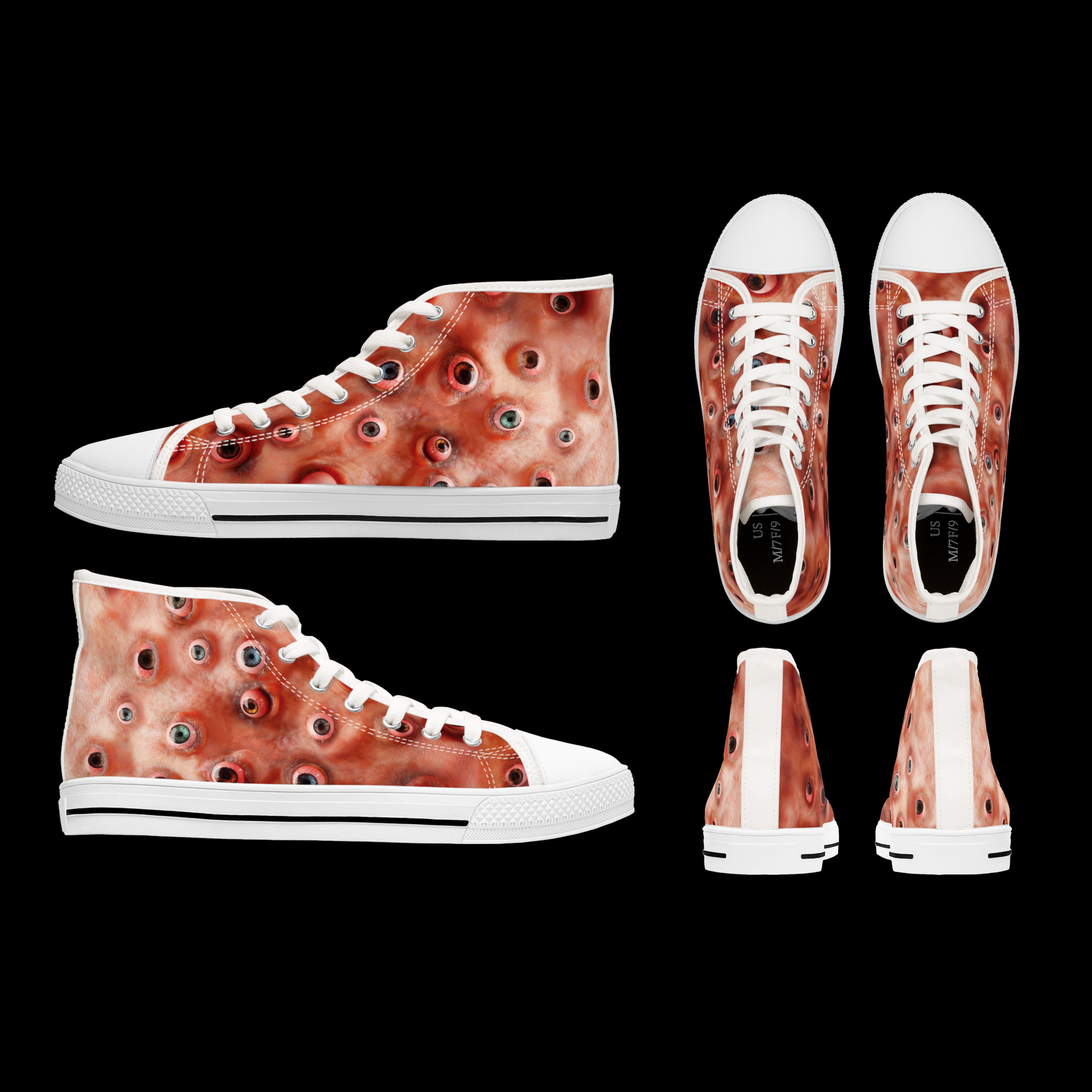 Eyesore – Monster Flesh – Women's High Top Sneaks