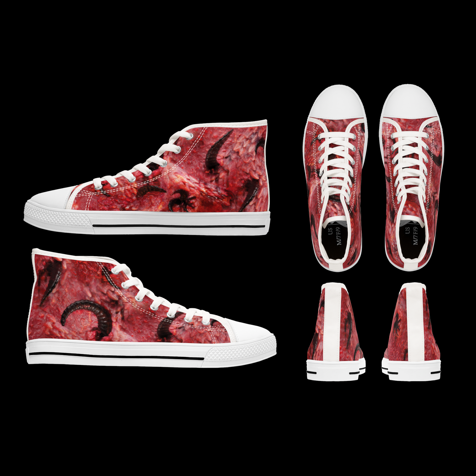 Horny – Monster Flesh – Women's High Top Sneaks