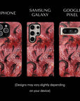 Horny Monster Flesh Tough Phone cases from Muahaha!  Pictured: iPhone 16 Max, Samsung Galaxy S24 Ultra, Google Pixel 8 Pro.  Designs may vary slightly depending on your device.