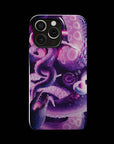 Kraken Monster Flesh phone case!  For iPhone, Samsung Galaxy, and Google Pixel devices.  Muhahaha! presents the perfect spooky, Halloween gift.  Every case has double layers for extra durability and protection while the clear, open ports stay out of your way when it comes to charging. Choose between matte or glossy finish. (pictured: iPhone 15 pro rocking a Kraken Monster Flesh phone case)