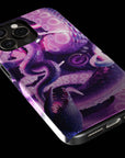 Kraken Monster Flesh phone case!  For iPhone, Samsung Galaxy, and Google Pixel devices.  Muhahaha! presents the perfect spooky, Halloween gift.  Every case has double layers for extra durability and protection while the clear, open ports stay out of your way when it comes to charging. Choose between matte or glossy finish. (pictured: iPhone 15 pro rocking a Kraken Monster Flesh phone case)