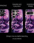 Kraken Monster Flesh Tough Phone cases from Muahaha!  Pictured: iPhone 16 Max, Samsung Galaxy S24 Ultra, Google Pixel 8 Pro.  Designs may vary slightly depending on your device.