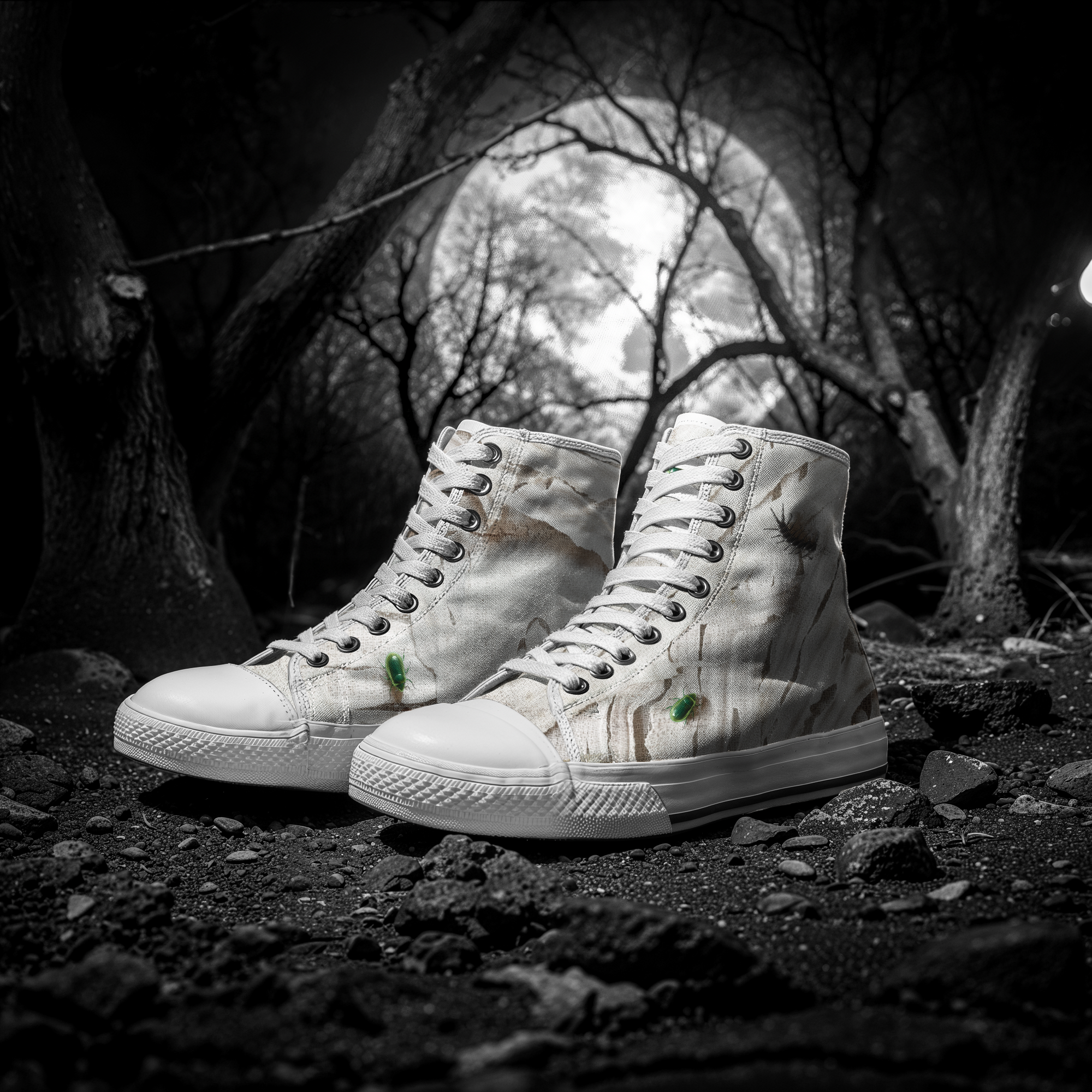 Mummy – Monster Flesh – Women's High Top Sneaks