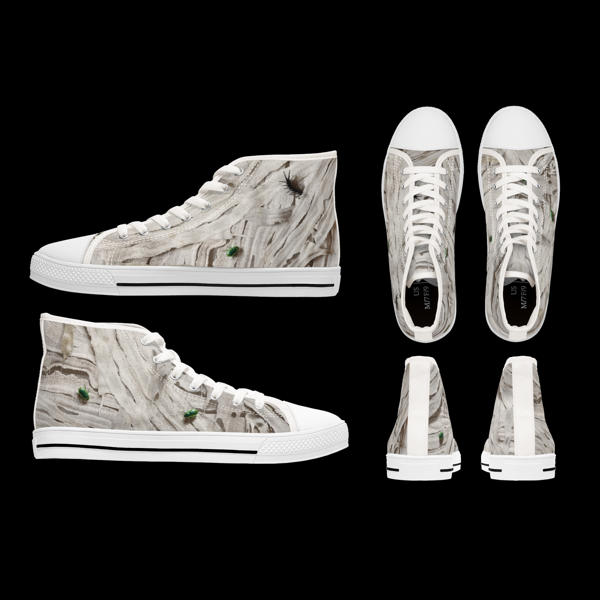 Mummy – Monster Flesh – Women's High Top Sneaks