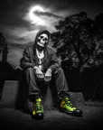 Zombie – Monster Flesh – Men's High Top Sneaks