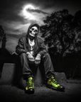 Zombie – Monster Flesh – Men's High Top Sneaks