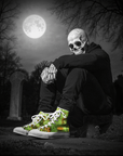 Zombie – Monster Flesh – Men's High Top Sneaks