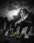 Zombie – Monster Flesh – Women's High Top Sneaks