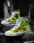 Zombie – Monster Flesh – Women's High Top Sneaks