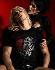 Flaming Vampire Demon Skeleton T-Shirt