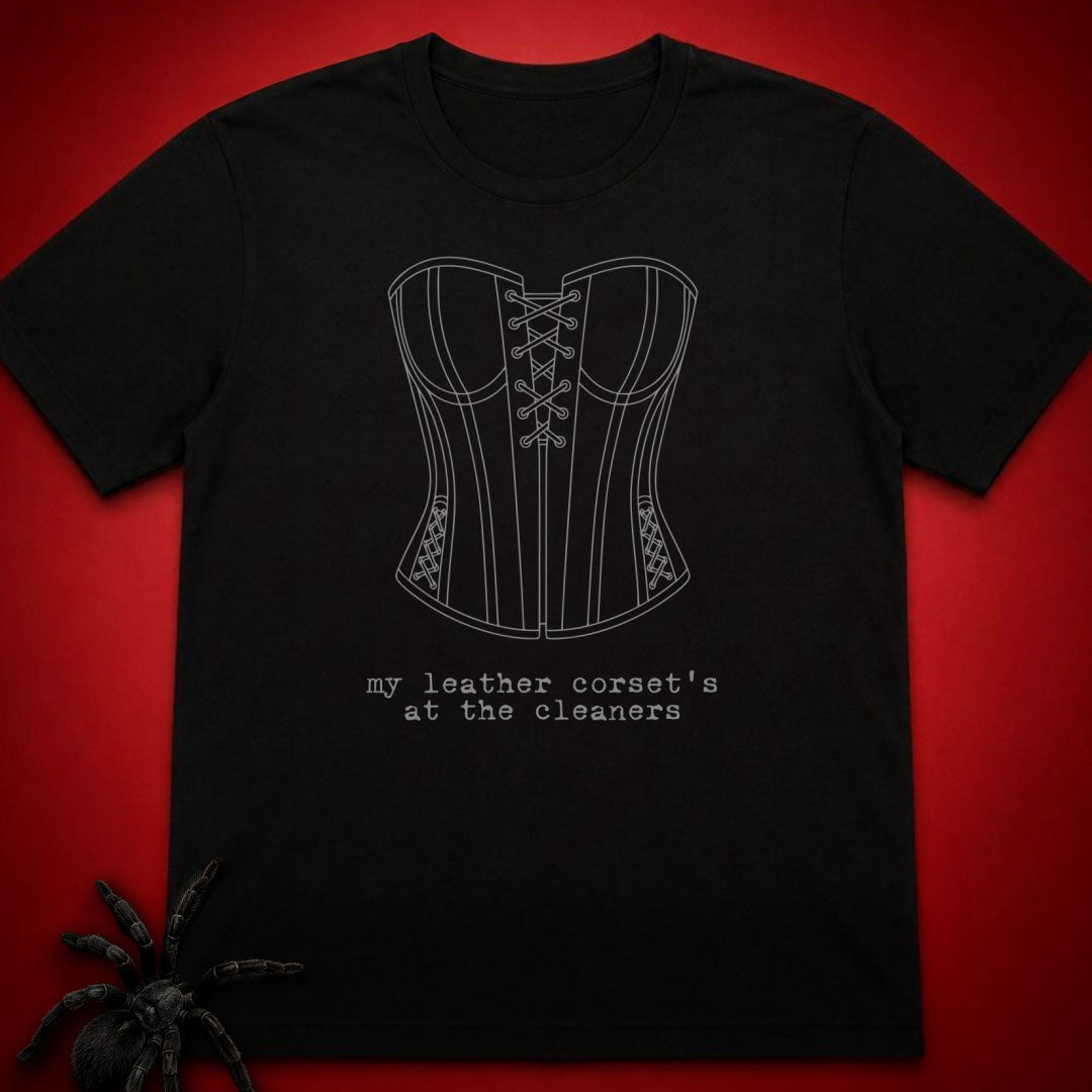 Leather Corset T-Shirt