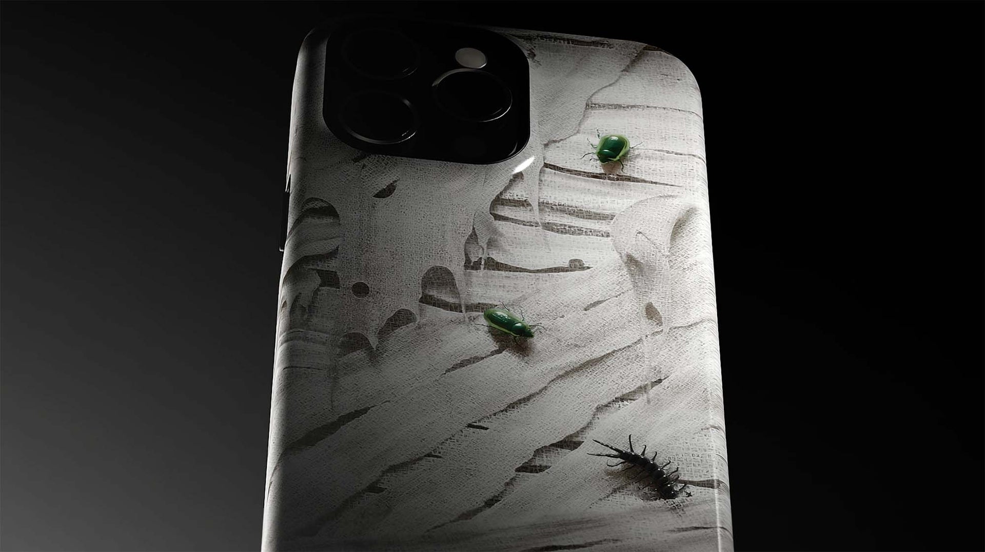 Mummy Flesh phone cases!  Featuring Mummy, Bride, Zombie, and more!  The perfect spooky gift for iPhone, Samsung Galaxy, and Google Pixel.